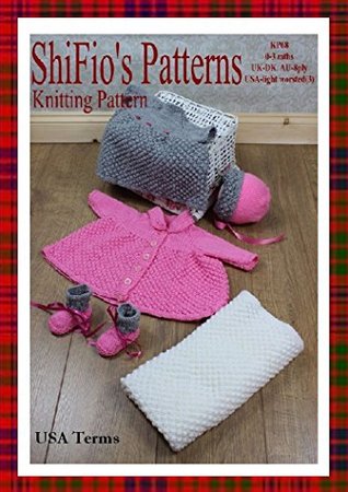 Read Online Knitting Pattern - KP68 - baby girls matinee jacket, bonnet, mitts, trousers, booties and blanket/AFGHAN - 0-3mths - USA Terminology - ShiFio's Patterns file in ePub