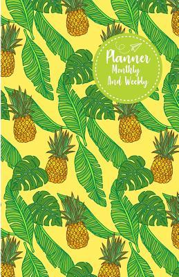 Read Online Planner Monthly and Weekly: Watercolor Green Leaf Pattern: Planner Journal Notebooks, Month Weekly Monthly Planner, Organizer, Agenda, Schedule (130 Pages / 5.5x8.5) -  file in PDF