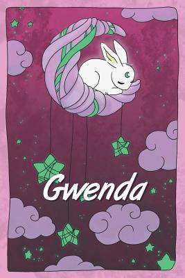 Read Online Gwenda: personalized notebook sleeping bunny on the moon with stars softcover 120 pages blank useful as notebook, dream diary, scrapbook, journal or gift idea - Jenny Illus file in ePub