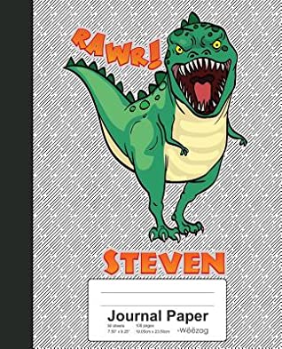 Full Download Journal Paper: STEVEN Dinosaur Rawr T-Rex Notebook -  | PDF