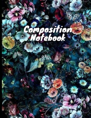 Read Online Composition Notebook: Floral Ruled College Notebook Trendy Purple & Blue Flowers Journal For Taking Notes (8.5 x 11) -  | PDF
